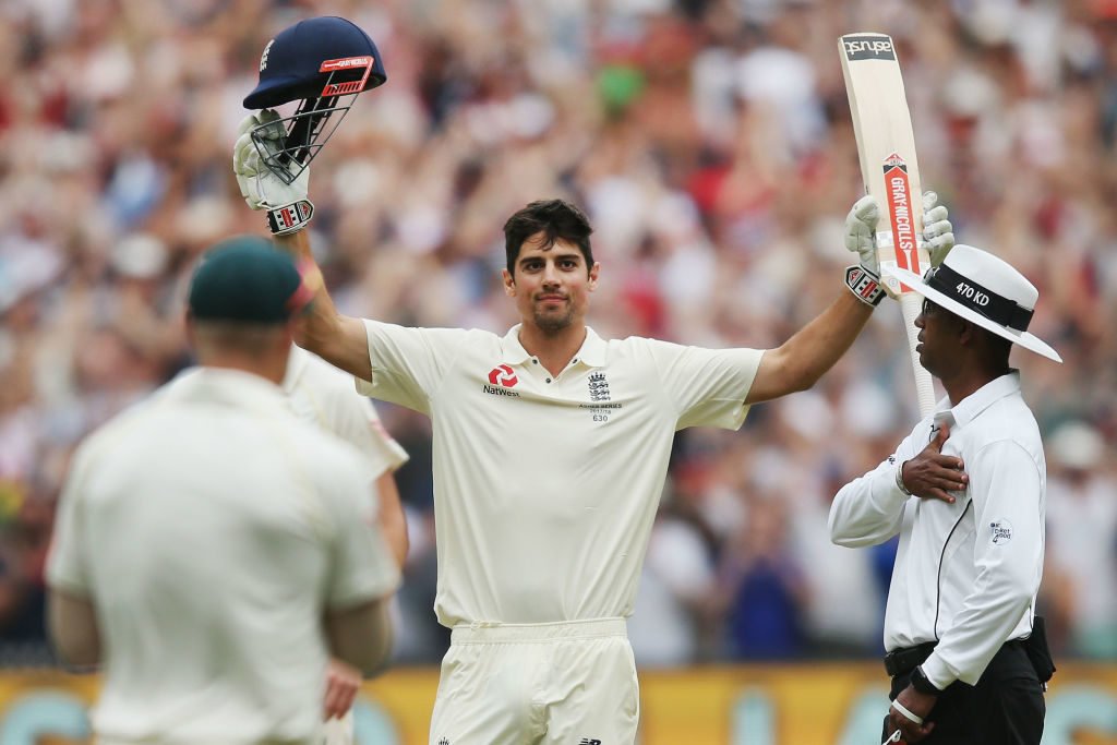 The last time Alastair Cook reached three figures was in Melbourne in December