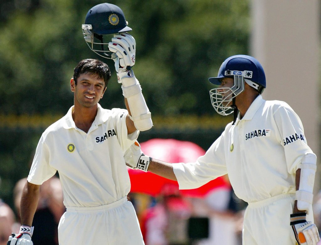 Rahul Dravid guided India to victory in 2003 in Adelaide